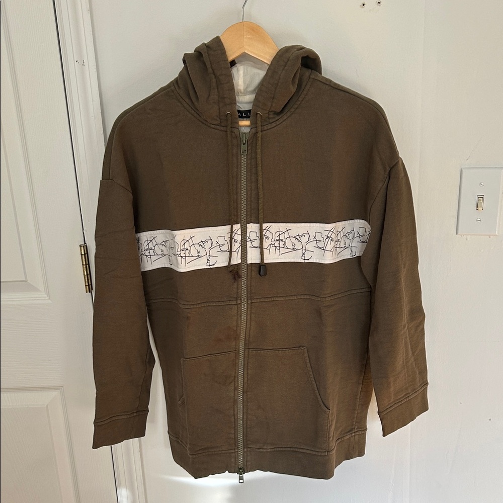 Men's Brown Zip-Up Hoodie